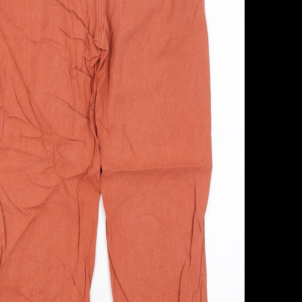 M&Co Womens Orange   Trousers  Size 10 L27 in