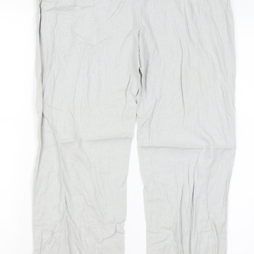 M&S Womens Grey   Trousers  Size 12 L28 in