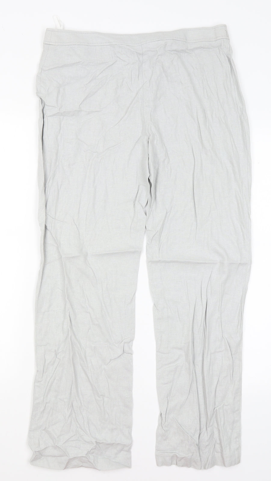 M&S Womens Grey   Trousers  Size 12 L28 in