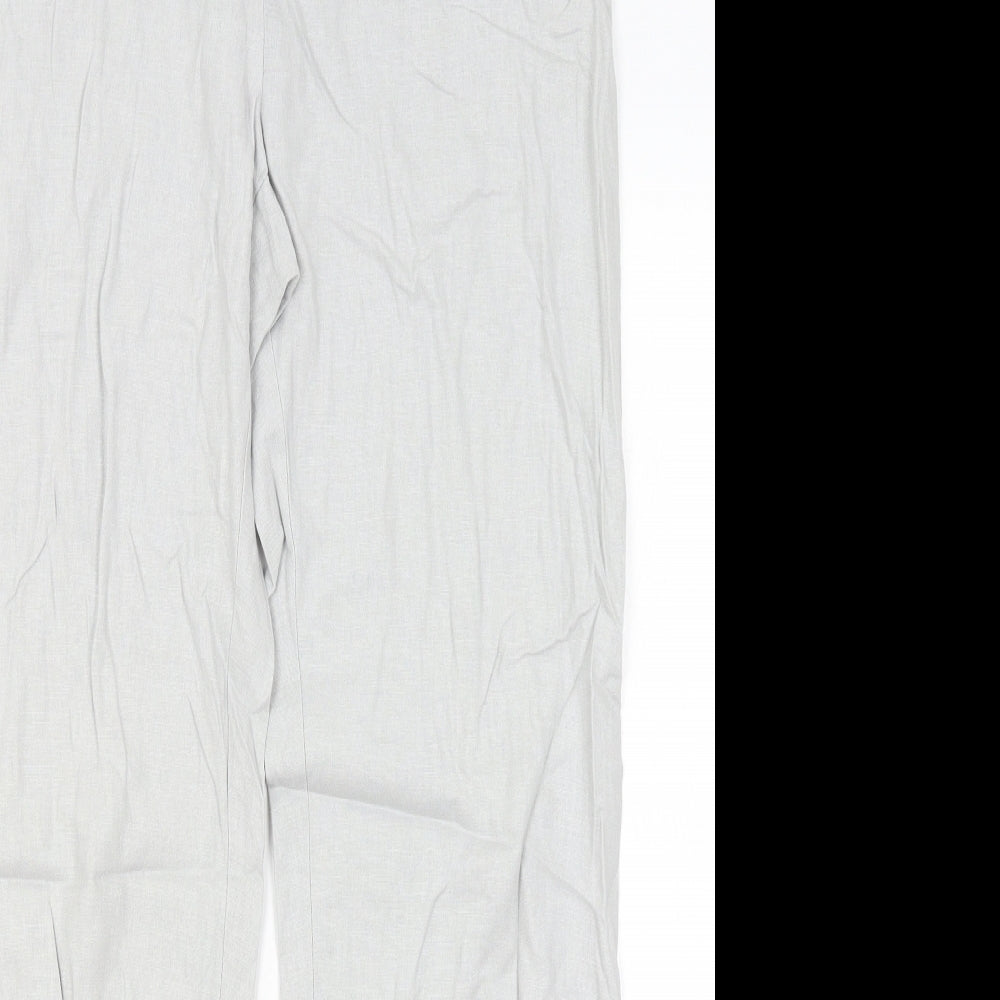 M&S Womens Grey   Trousers  Size 12 L28 in