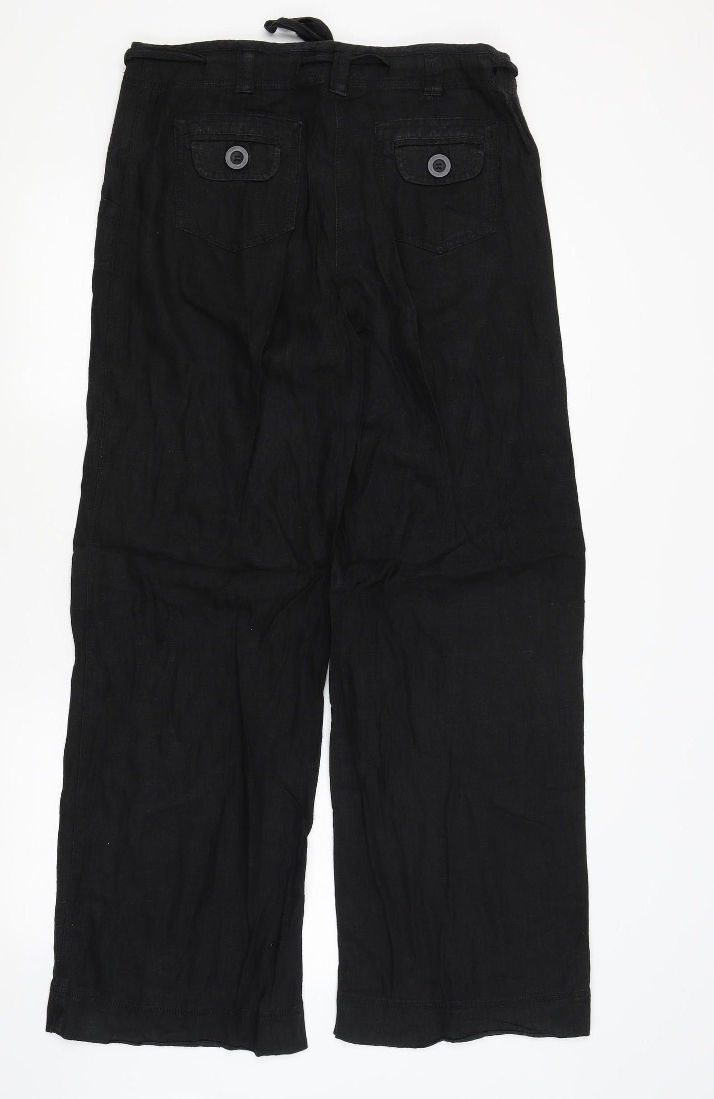 NEXT Womens Black   Trousers  Size 12 L32 in