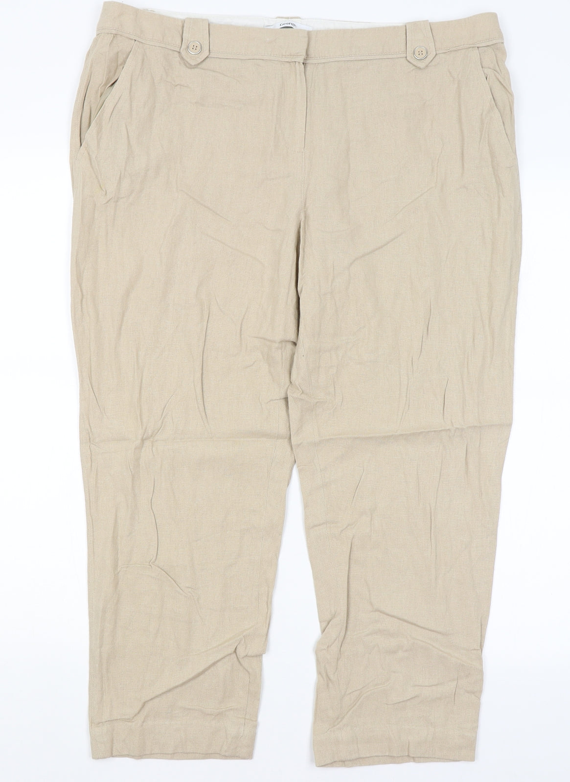 George Womens Beige   Carpenter Trousers Size 16 L24 in