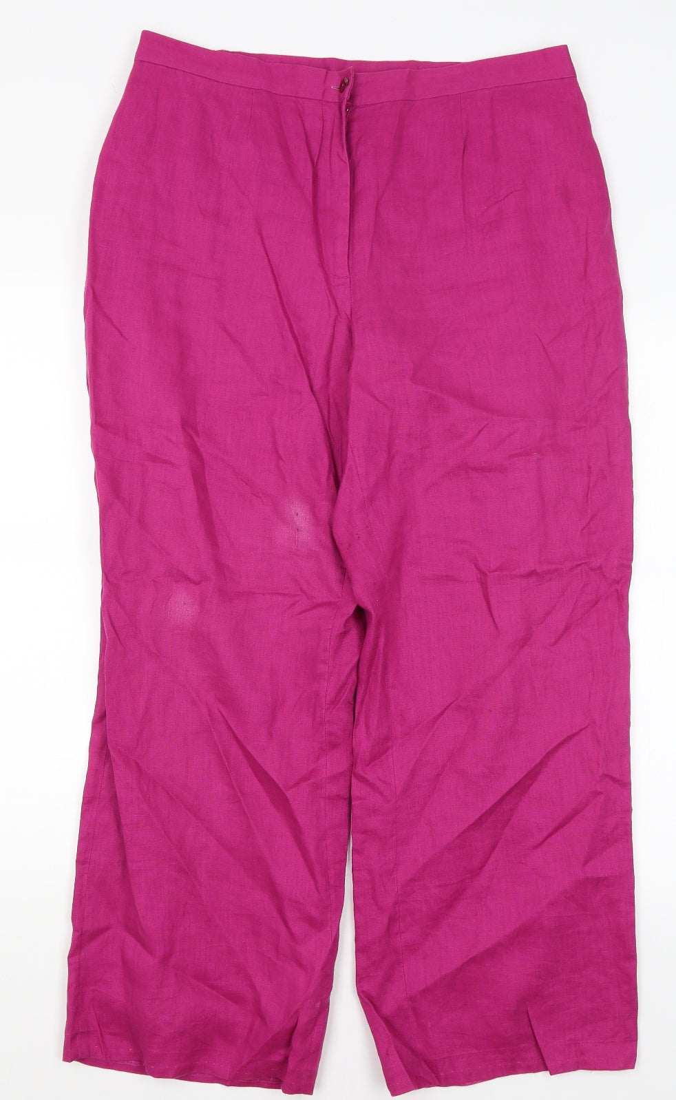 M&S Womens Pink   Trousers  Size 16 L28 in