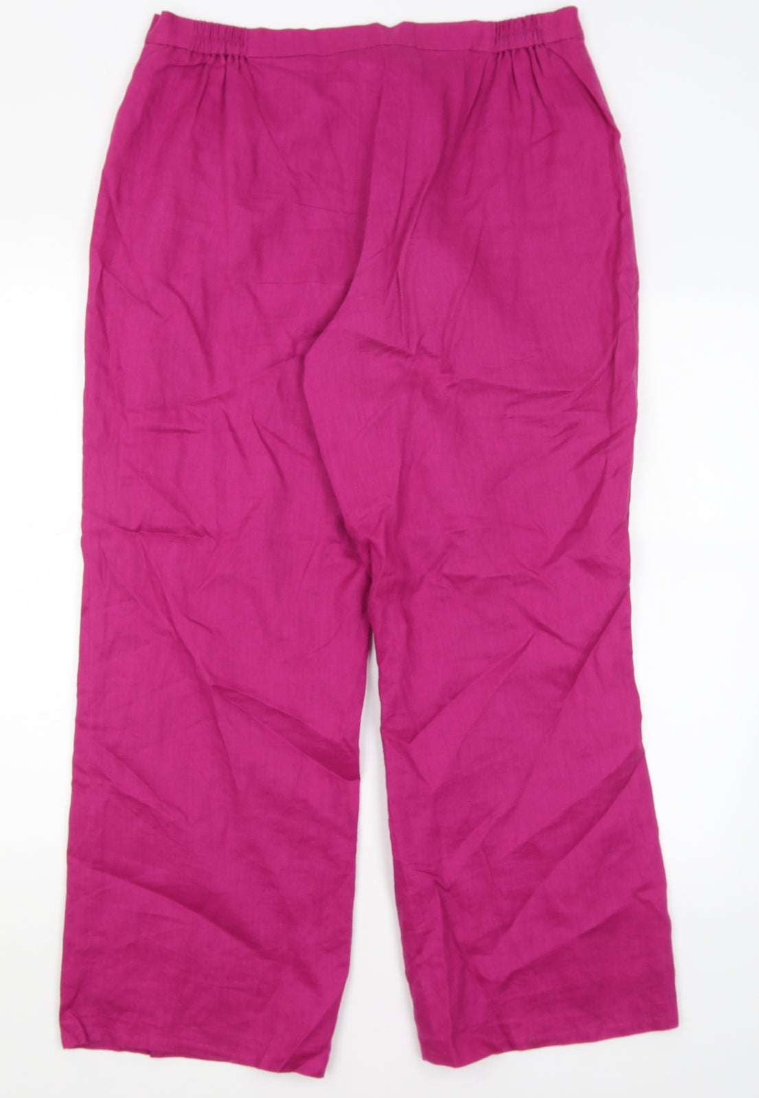 M&S Womens Pink   Trousers  Size 16 L28 in