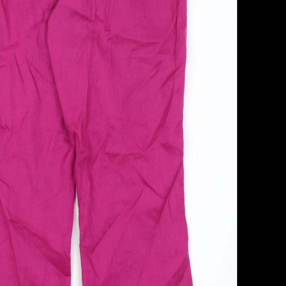 M&S Womens Pink   Trousers  Size 16 L28 in