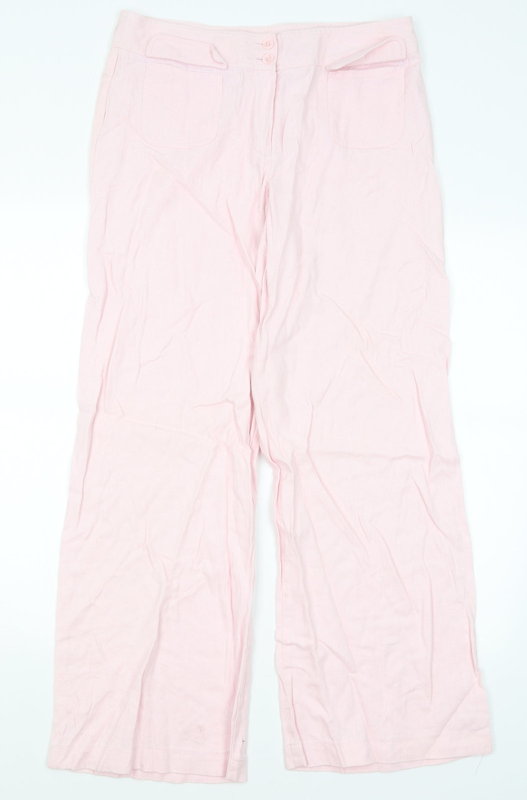 M&S Womens Pink   Trousers  Size 12 L29 in
