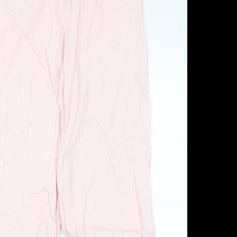 M&S Womens Pink   Trousers  Size 12 L29 in