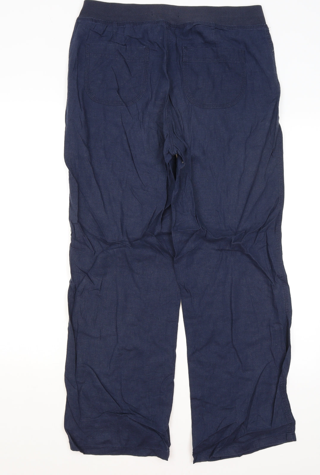 M&S Womens Blue   Trousers  Size 12 L29 in
