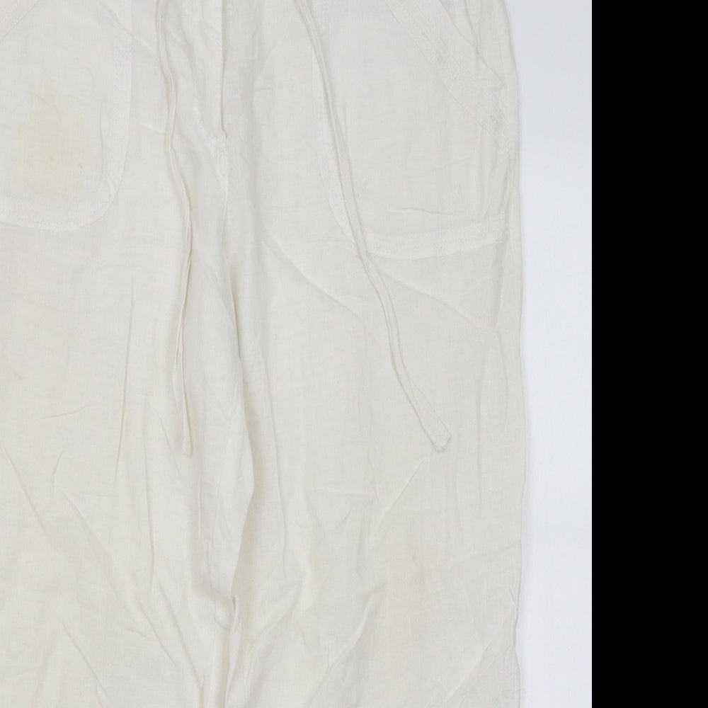Vanilla Sands Womens White   Trousers  Size 16 L27.5 in