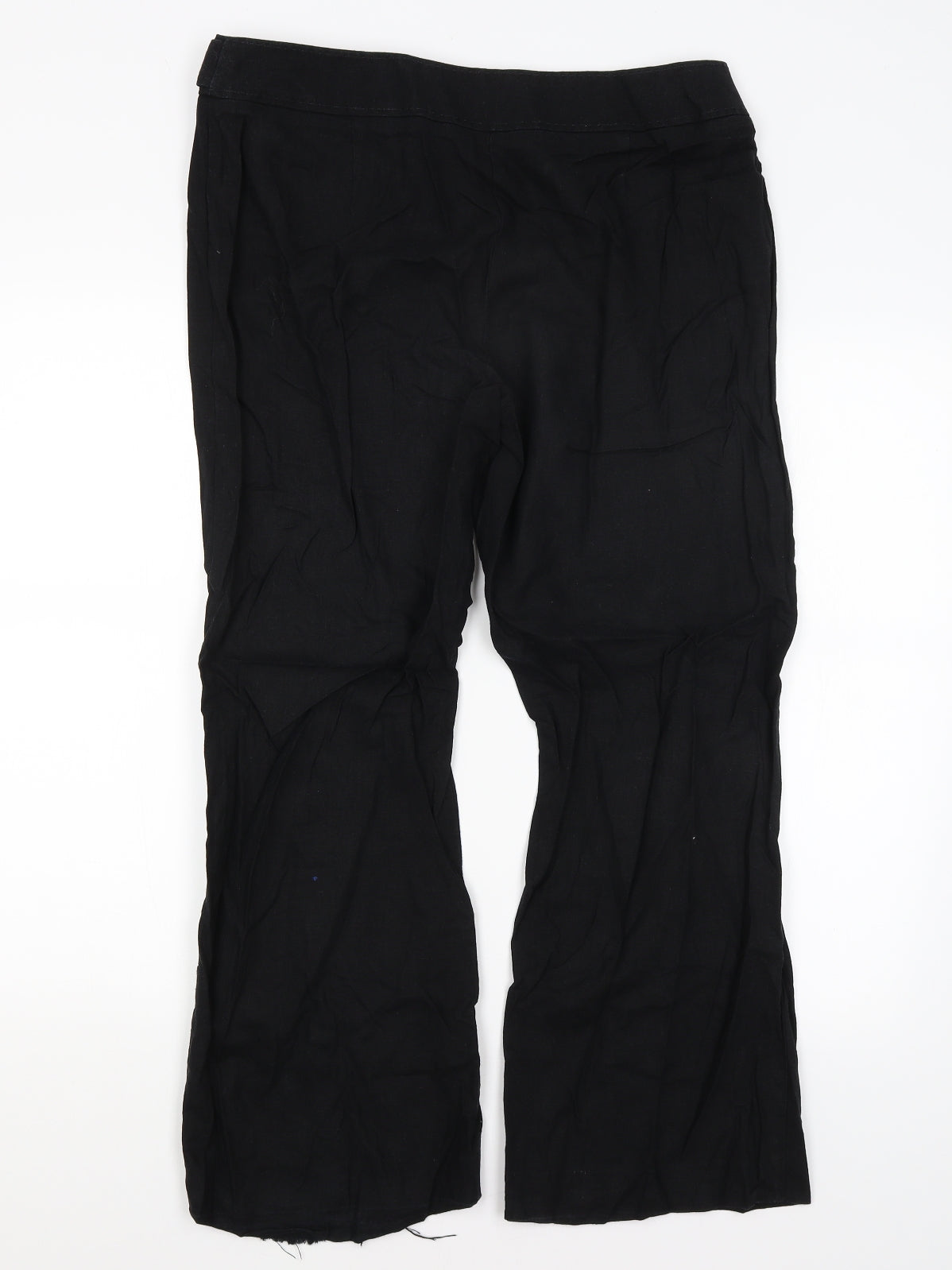 M&S Womens Black   Trousers  Size 14 L27 in