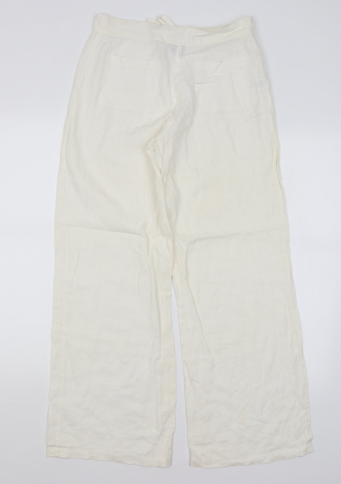 TU Womens Ivory   Trousers  Size 8 L29 in
