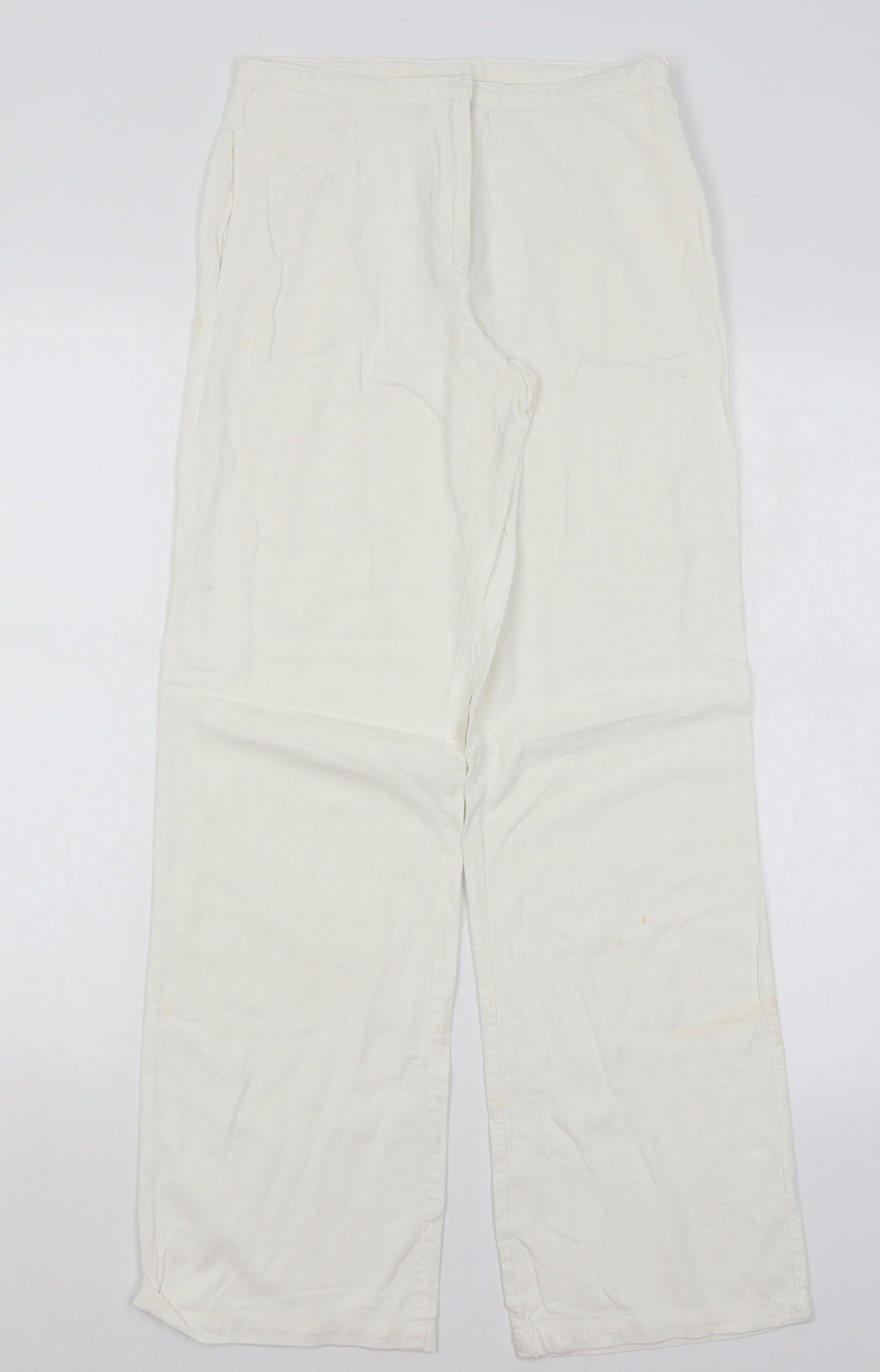New Look Womens White   Trousers  Size 6 L29 in