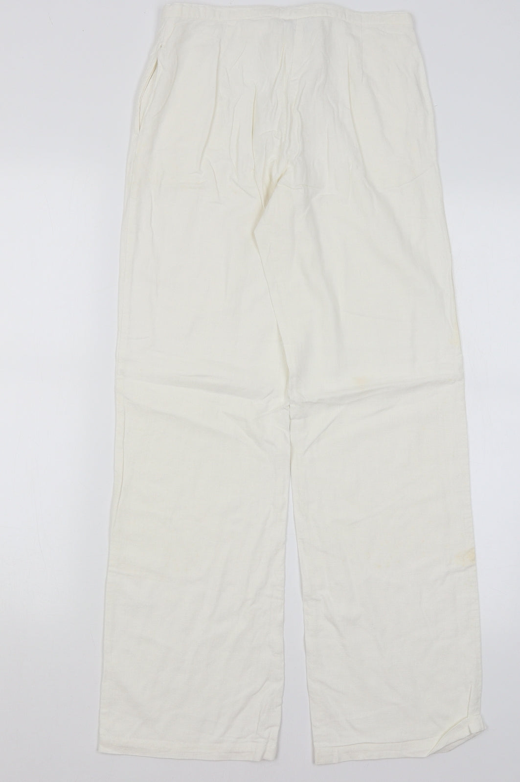 New Look Womens White   Trousers  Size 6 L29 in