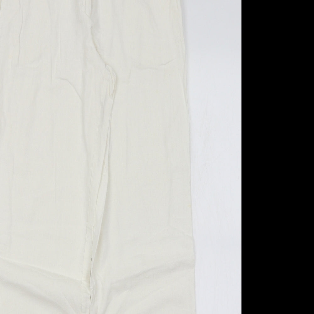 New Look Womens White   Trousers  Size 6 L29 in