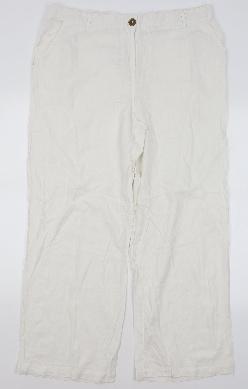 So Fabulous Womens White   Trousers  Size 20 L28 in