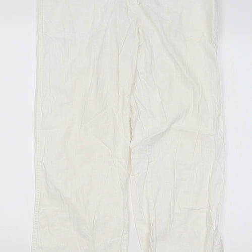 George Womens White   Trousers  Size 12 L29 in