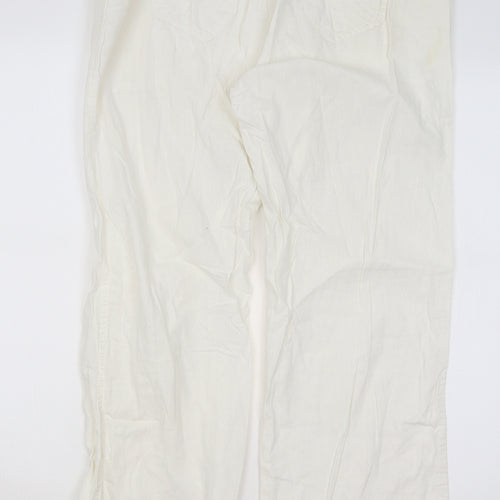 George Womens White   Trousers  Size 12 L29 in