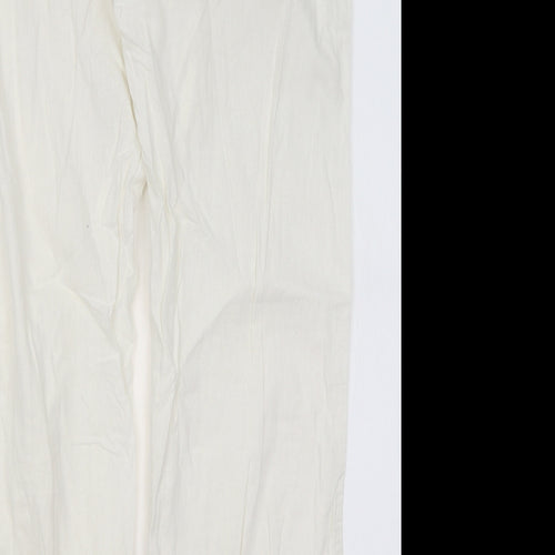 George Womens White   Trousers  Size 12 L29 in