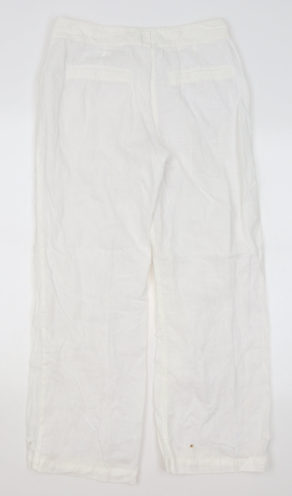 Per Una Womens White   Trousers  Size 10 L27 in