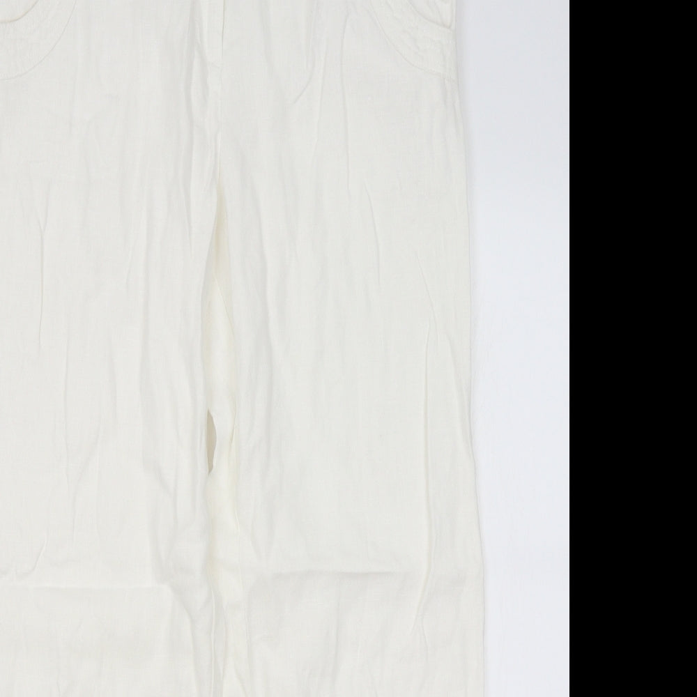 Soon Womens White   Trousers  Size 12 L30 in