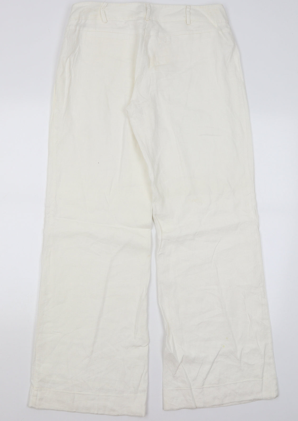 Warehouse Womens White   Trousers  Size 12 L31 in