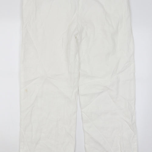 CC Womens White   Trousers  Size 14 L29 in