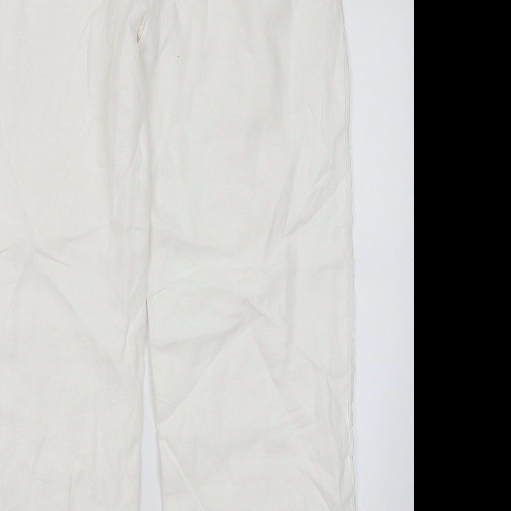 CC Womens White   Trousers  Size 14 L29 in