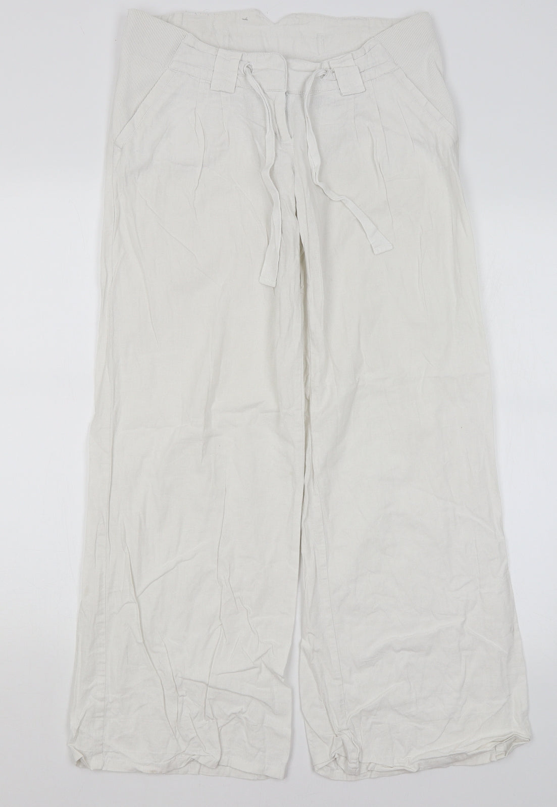Topshop Womens White   Trousers  Size 6 L28.5 in
