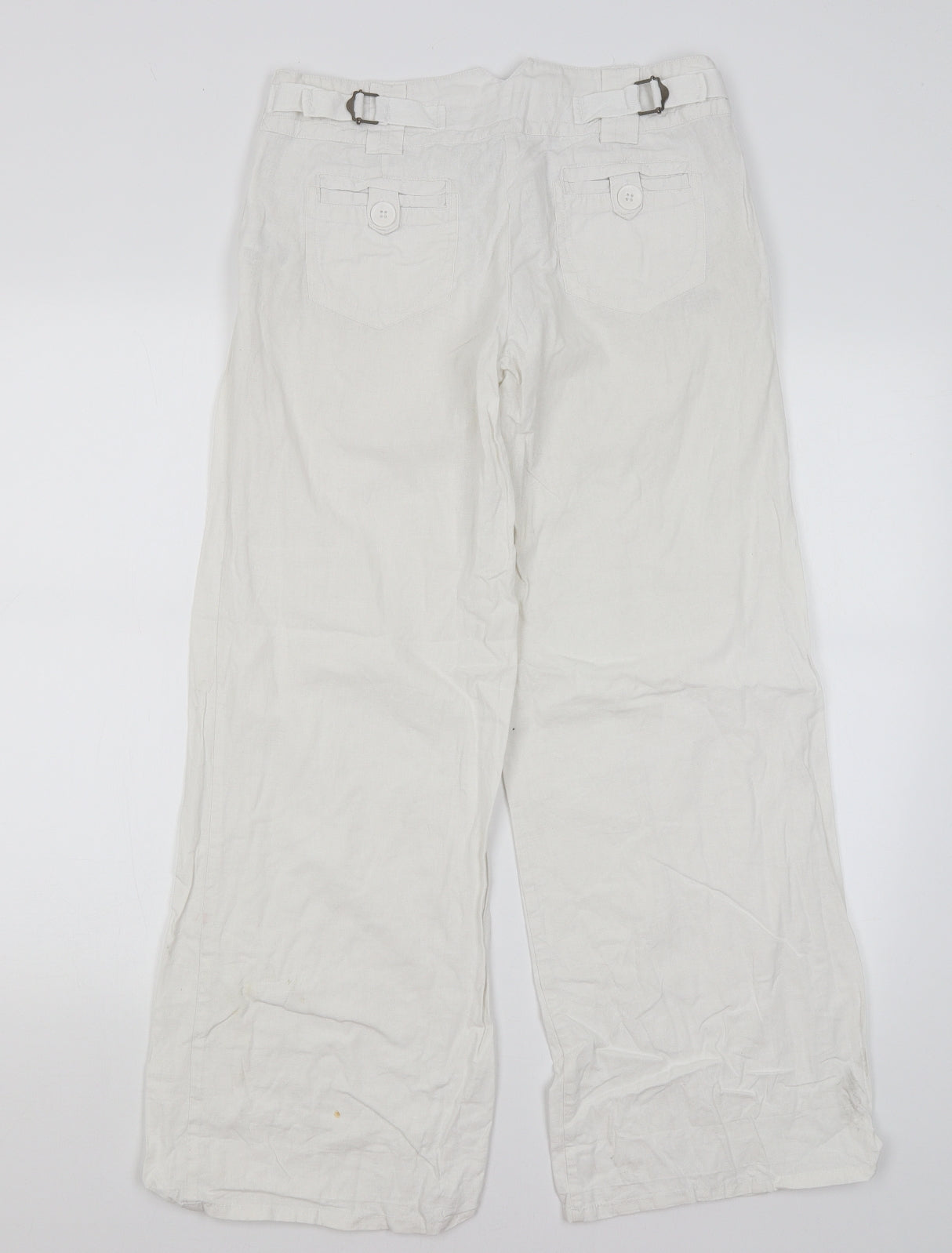 Topshop Womens White   Trousers  Size 6 L28.5 in