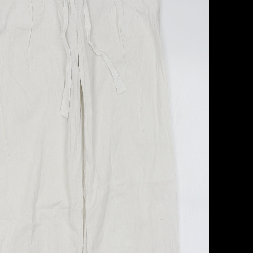 Topshop Womens White   Trousers  Size 6 L28.5 in