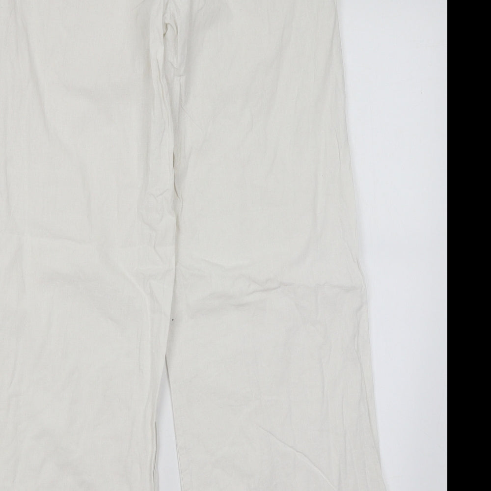 Topshop Womens White   Trousers  Size 6 L28.5 in