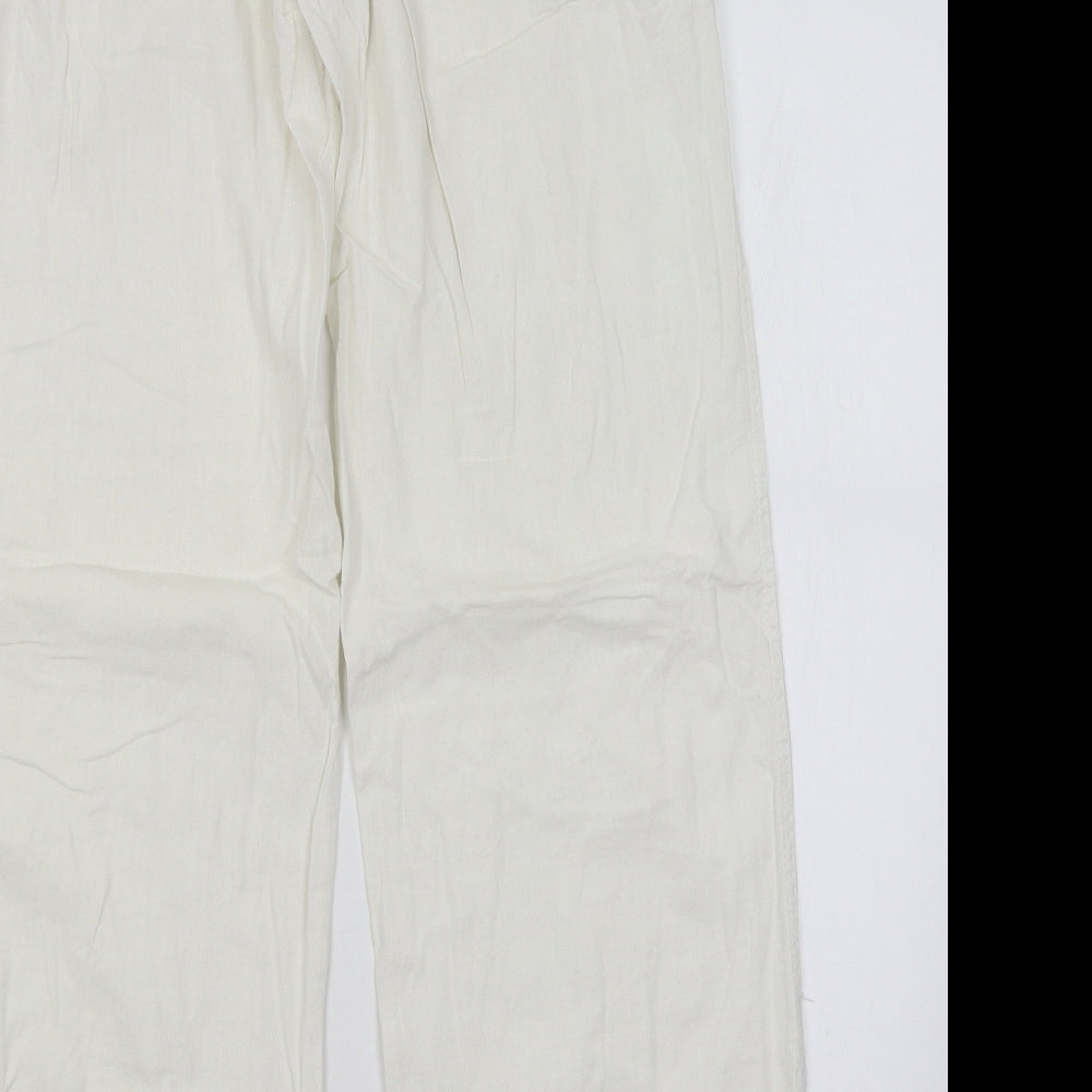 Soulcal & Co Womens White   Trousers  Size 10 L31 in