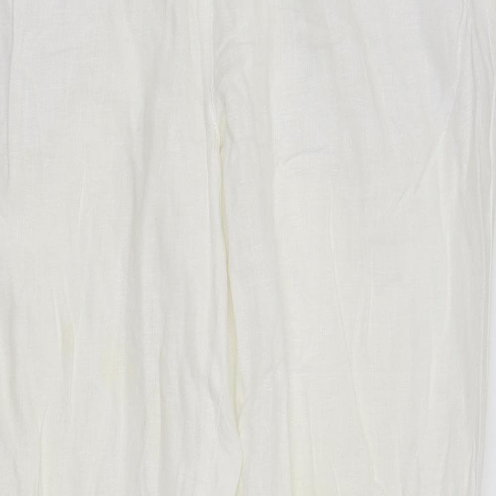 Cotton Traders Womens White   Trousers  Size 14 L32 in