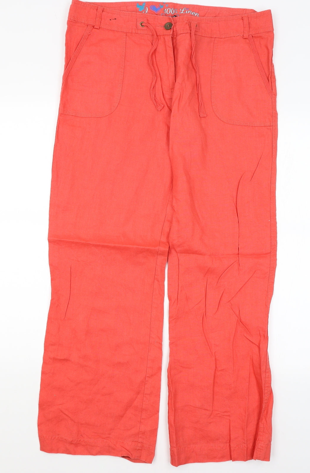 Atmosphere Womens Red   Trousers  Size 14 L30.5 in