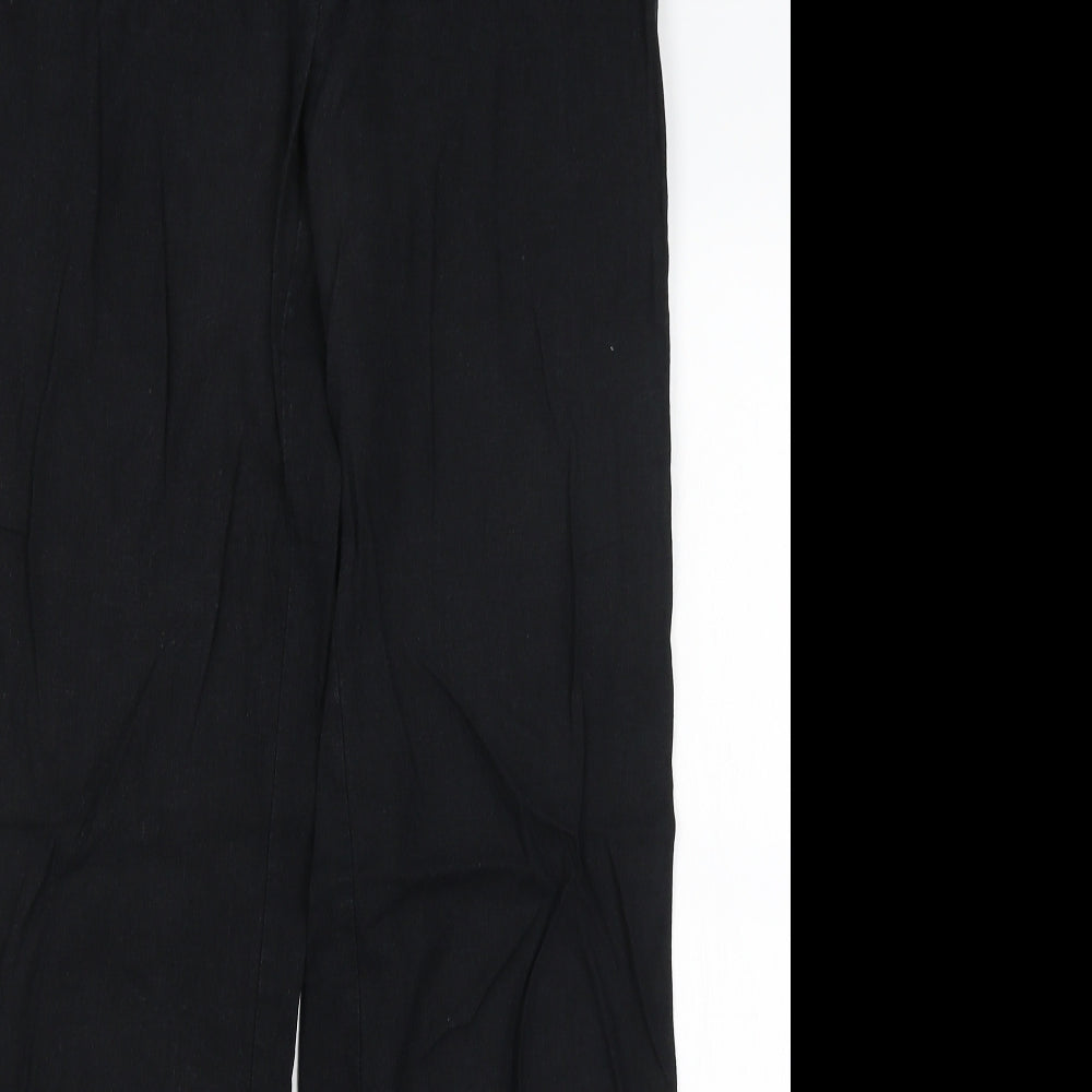 M&S Womens Black   Trousers  Size 10 L31 in