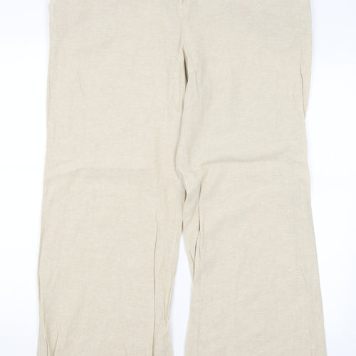 Preworn Womens Beige   Trousers  Size 16 L29 in