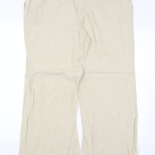 Preworn Womens Beige   Trousers  Size 16 L29 in