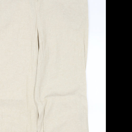 Preworn Womens Beige   Trousers  Size 16 L29 in