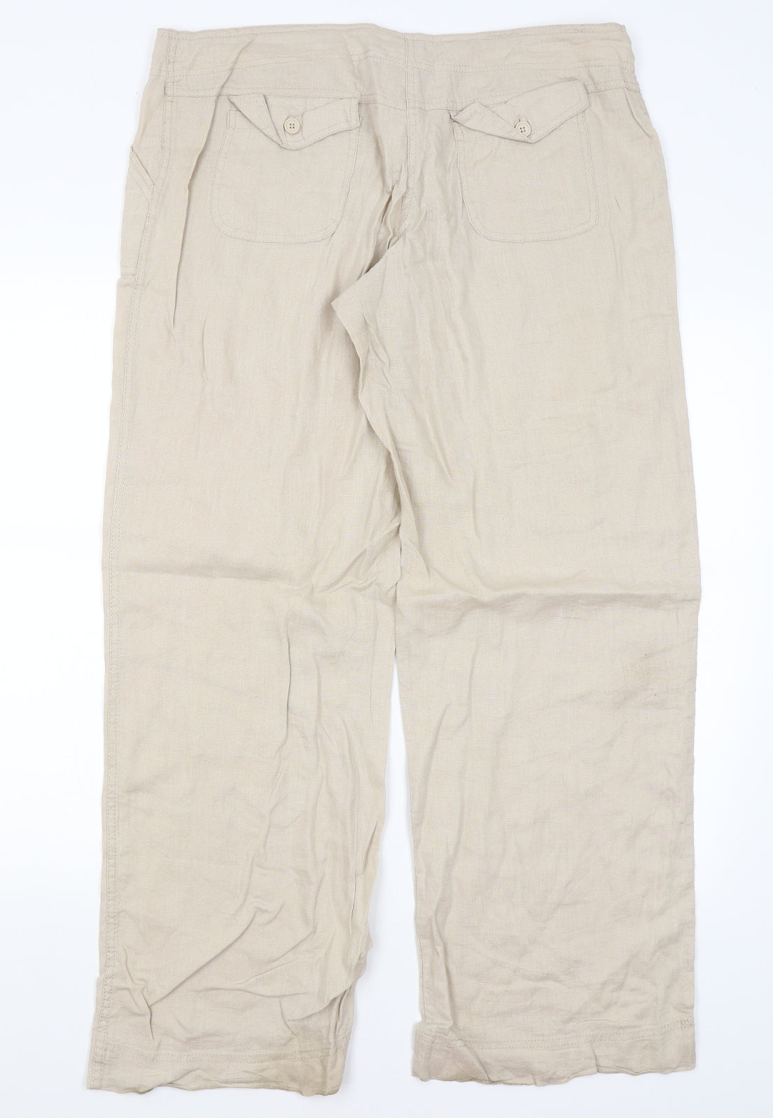 Atmosphere Womens Beige   Trousers  Size 14 L30 in