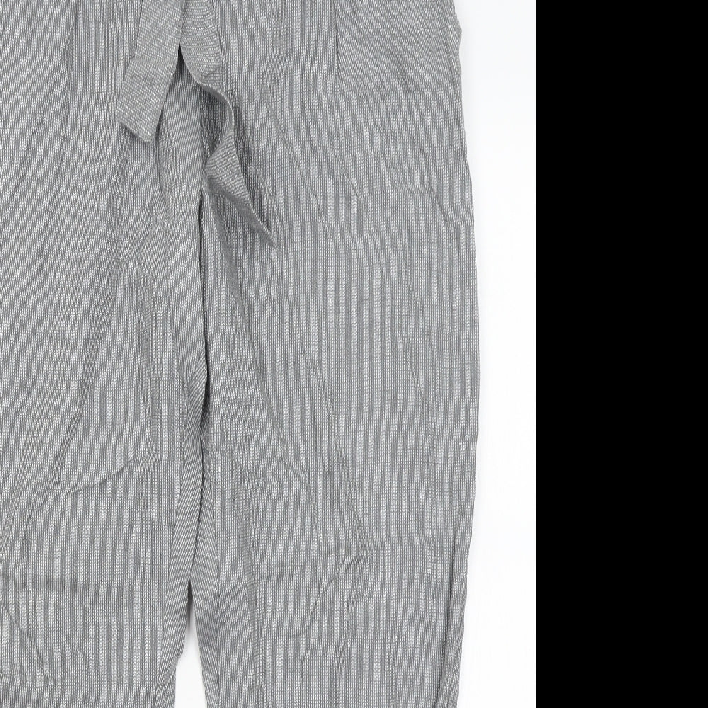 TU Womens Grey   Capri Trousers Size 16 L27 in