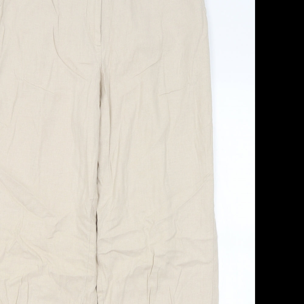 M&S Womens Beige   Trousers  Size 16 L30 in