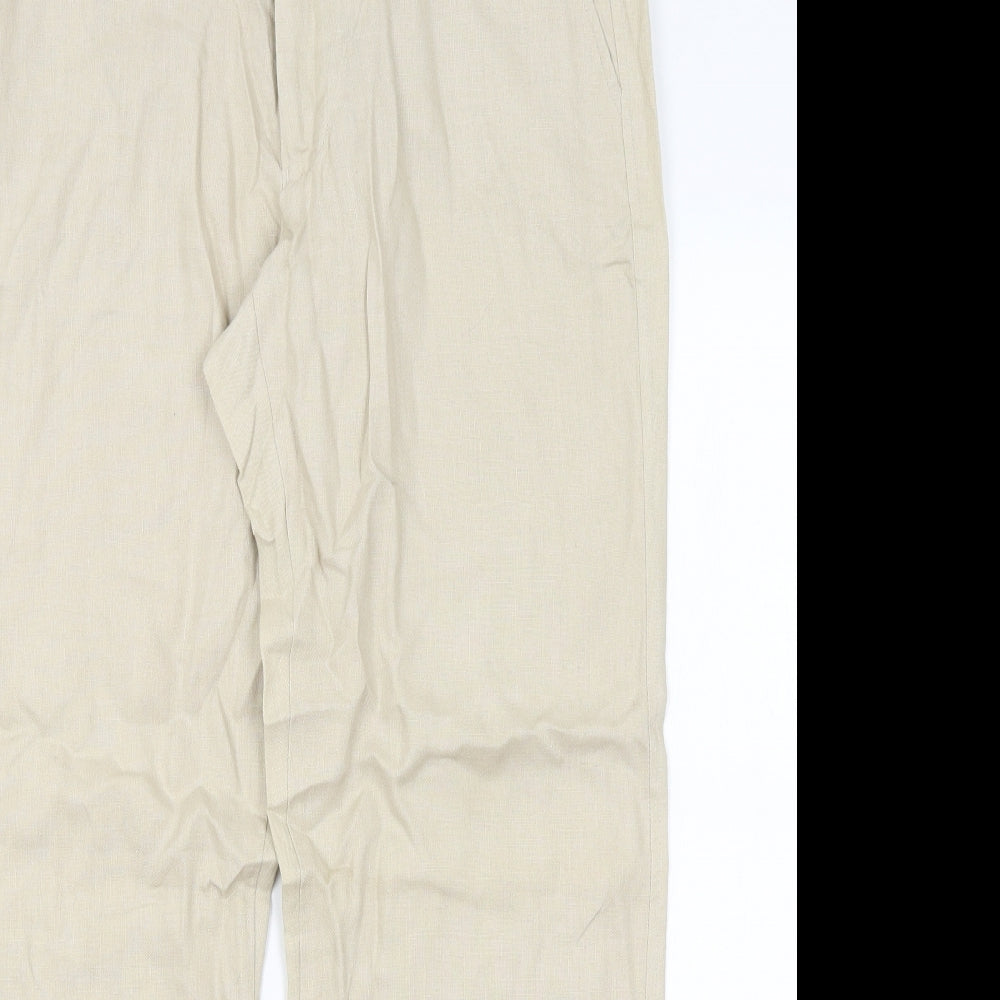 H&M Mens Beige   Trousers  Size 34 in L27 in