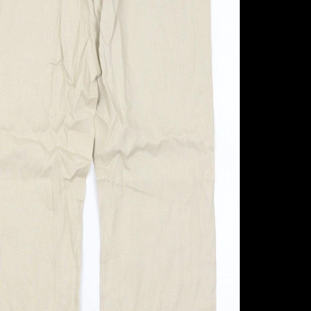 H&M Mens Beige   Trousers  Size 34 in L27 in