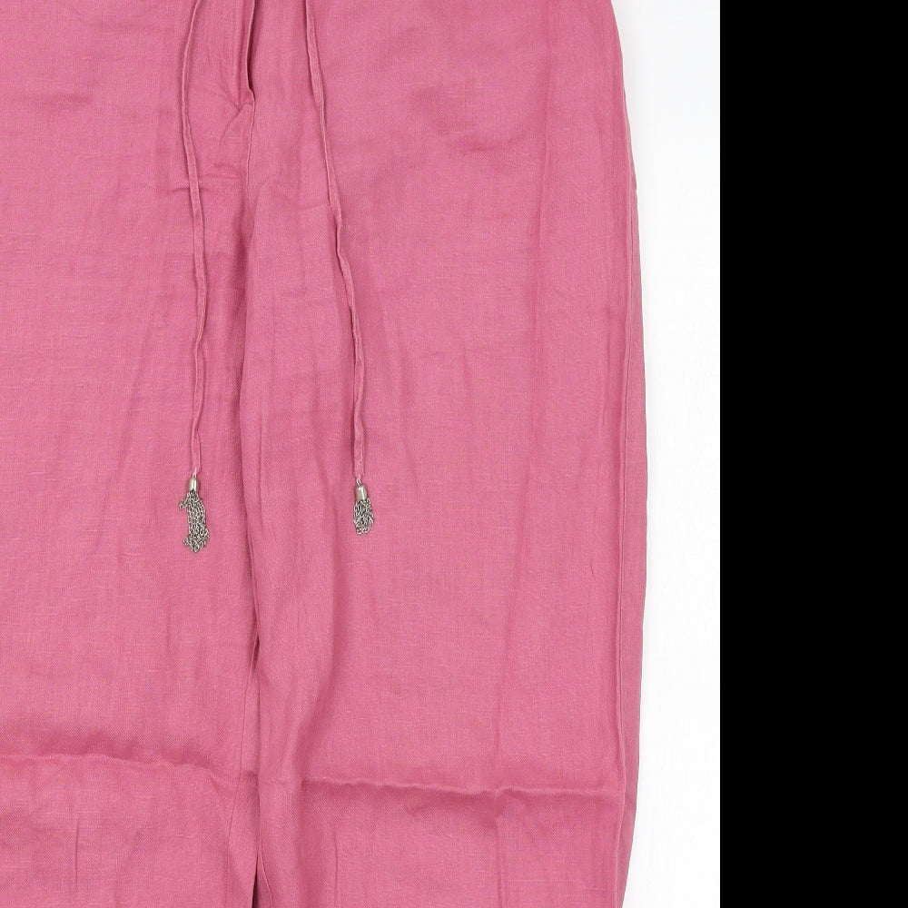 Olsen Womens Pink   Trousers  Size 16 L27 in
