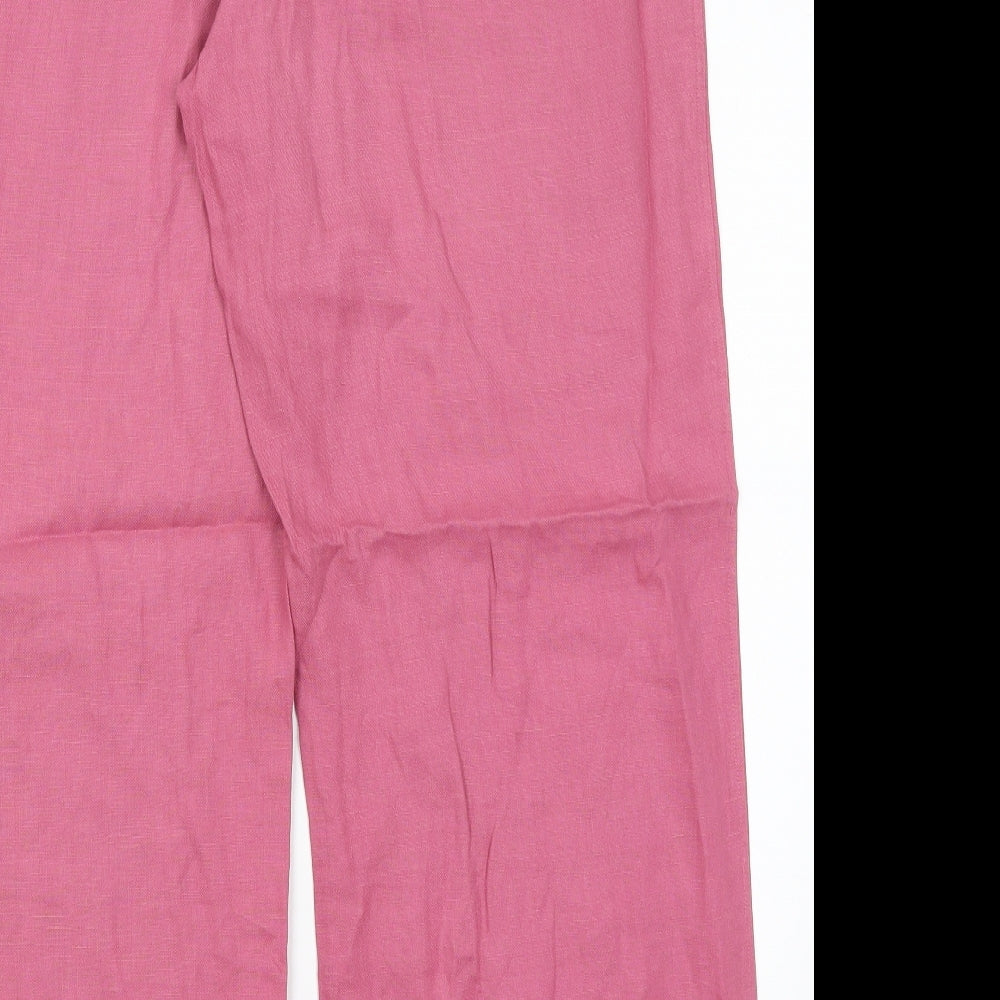 Olsen Womens Pink   Trousers  Size 16 L27 in
