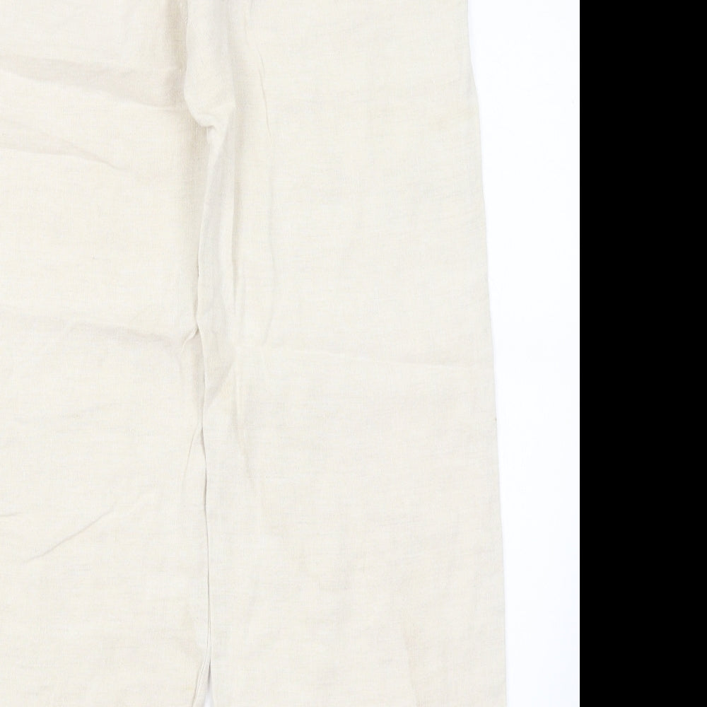 M&S Womens Beige   Trousers  Size 12 L27 in
