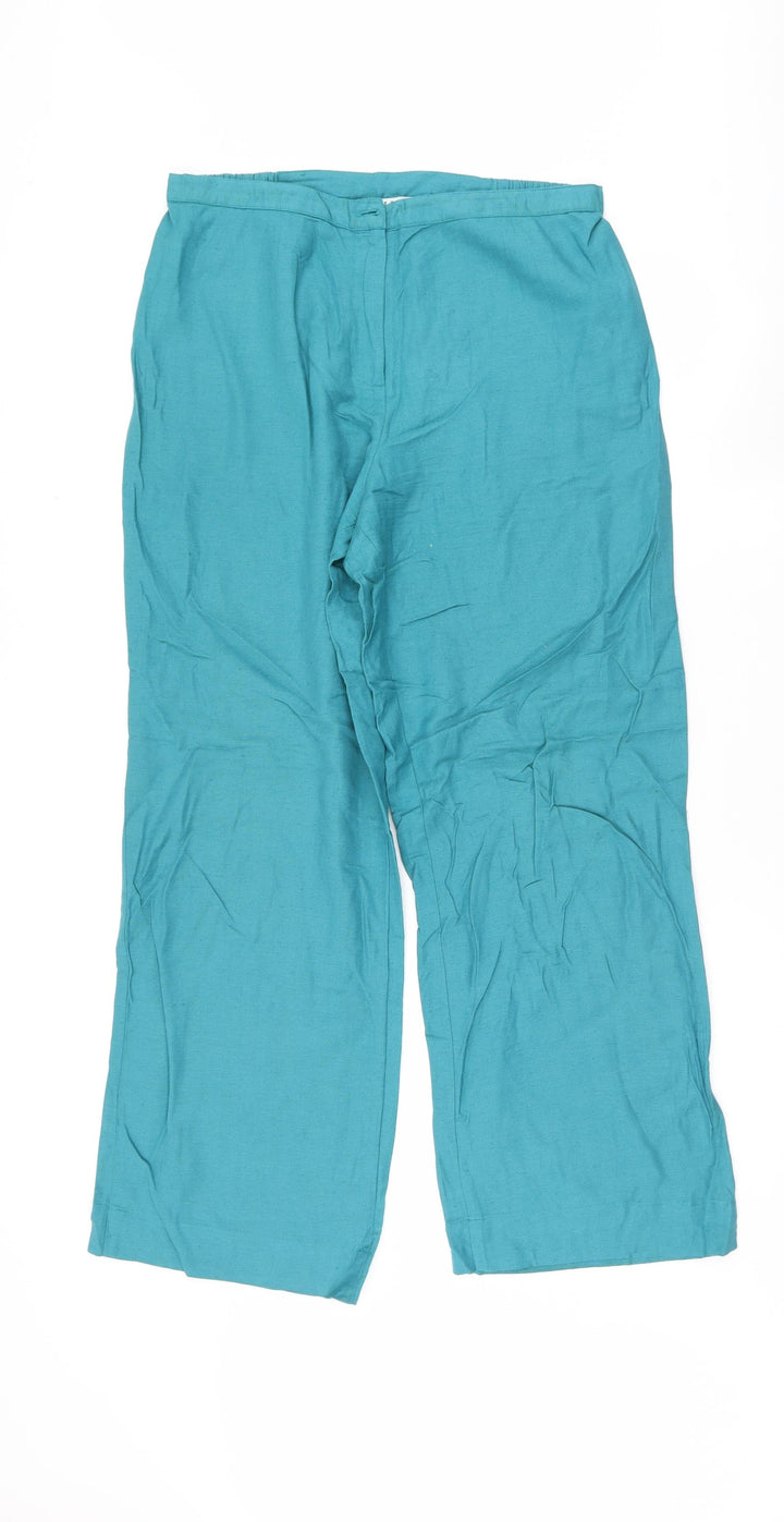 Joanna Hope Womens Blue Trousers Size 14 L29 in