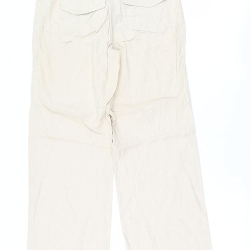 NEXT Womens Beige   Trousers  Size 6 L28.5 in