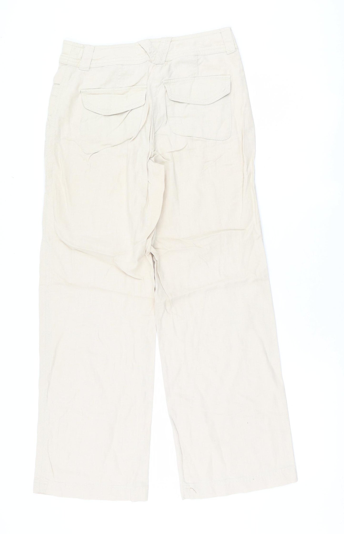 NEXT Womens Beige   Trousers  Size 6 L28.5 in