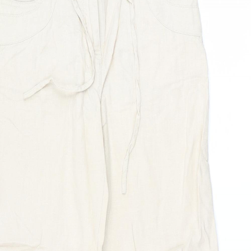 NEXT Womens Beige   Trousers  Size 6 L28.5 in